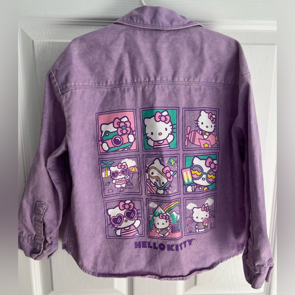 Hello Kitty Girls Button Up, Size Small NWOT